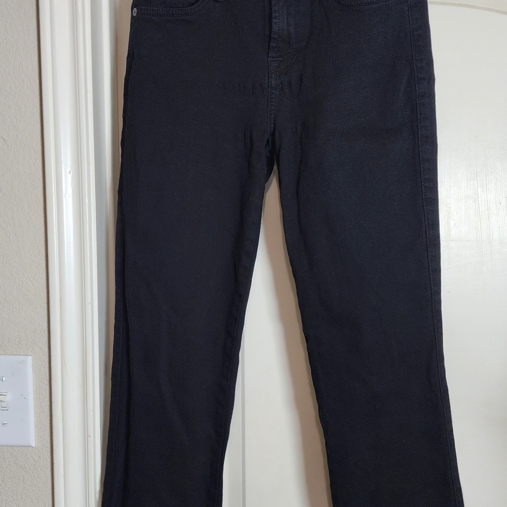 7 For All‎ Mankind Jeans Womens 25 Black Denim Kimmie straight leg